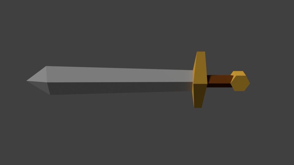 Low Poly Sword preview image 1